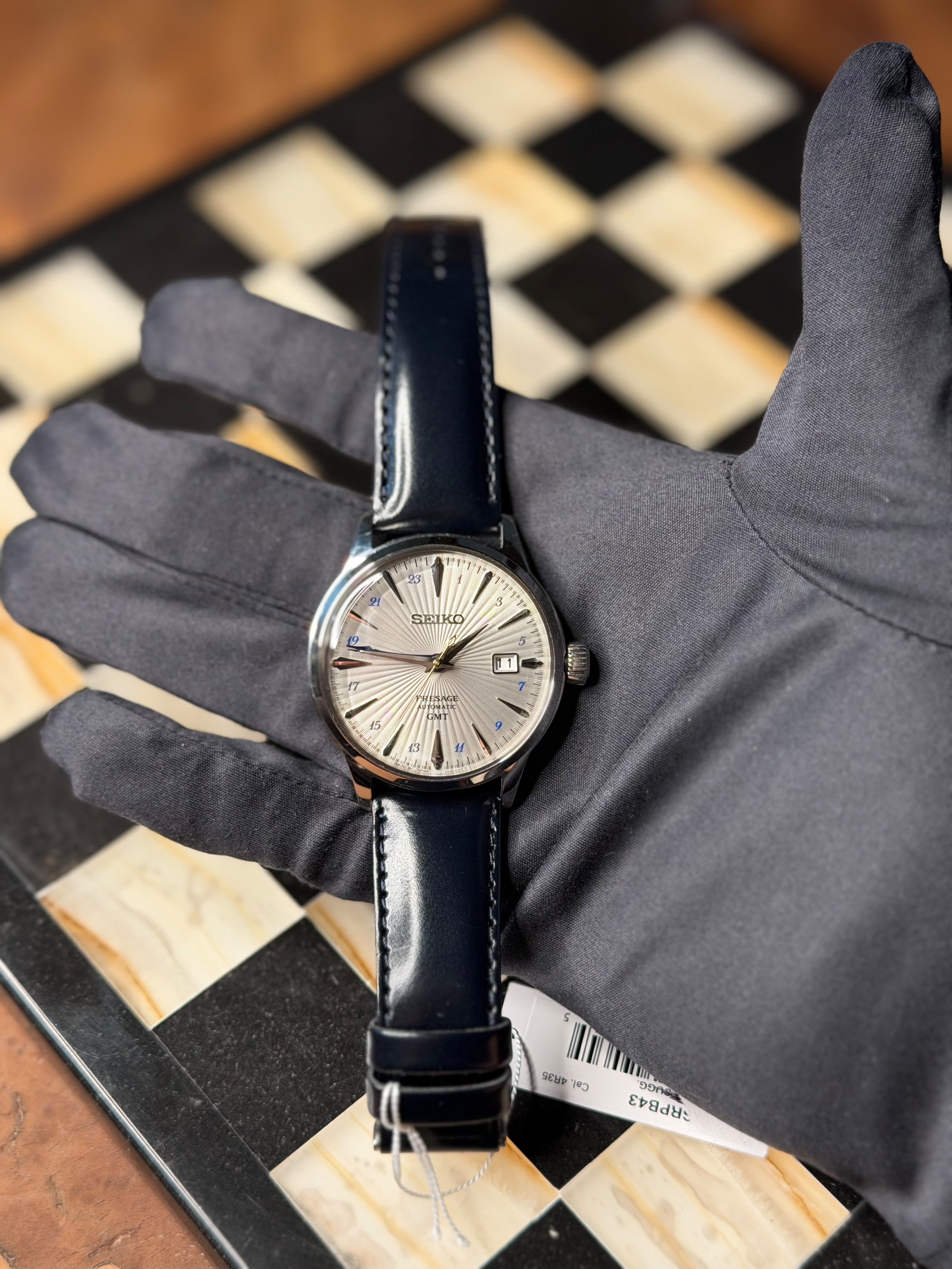 Reloj Seiko Presage SS Automatic GMT Silver Dial - SSK049